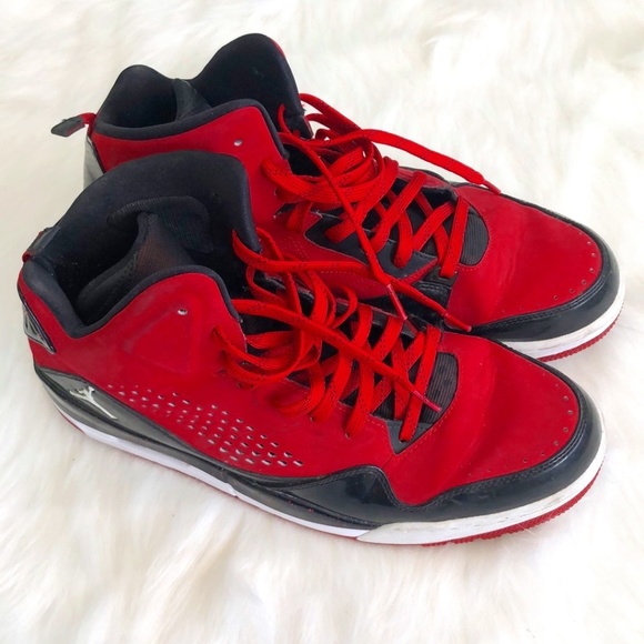 Nike Air Jordan Mens Basketball Shoes SC-3 - Black/Red -629877-601. - Picture 3 of 10